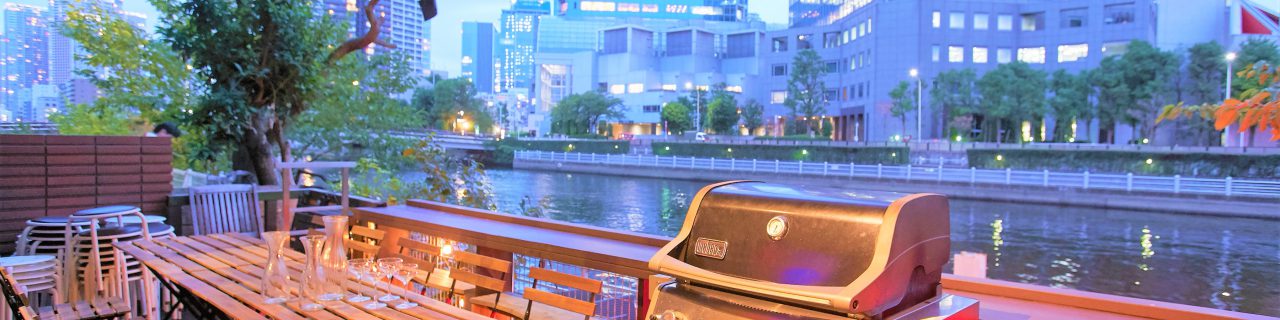 ラウンジクリブのテラスバーベキュー
