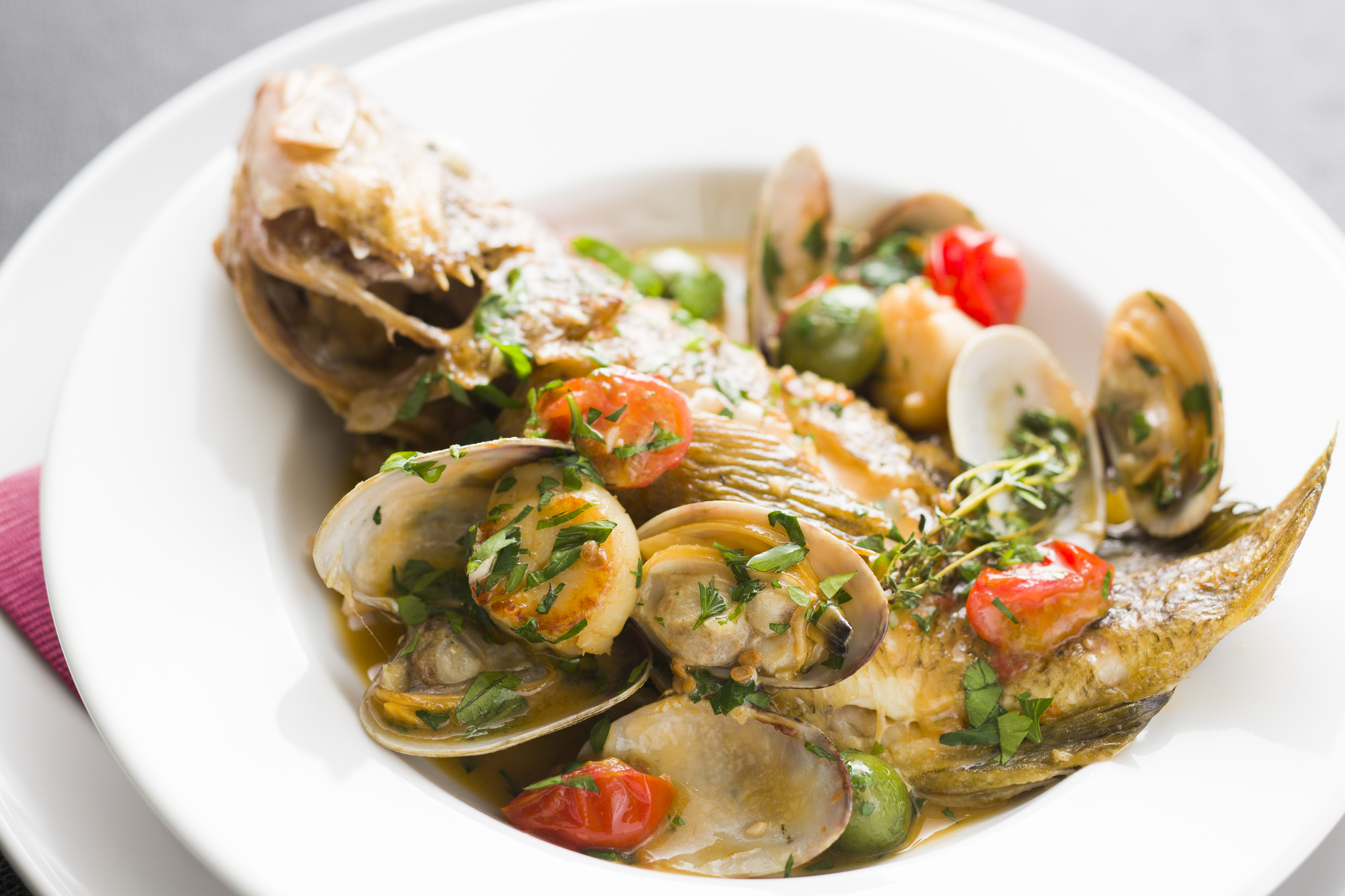 アサリのアクアパッツァ