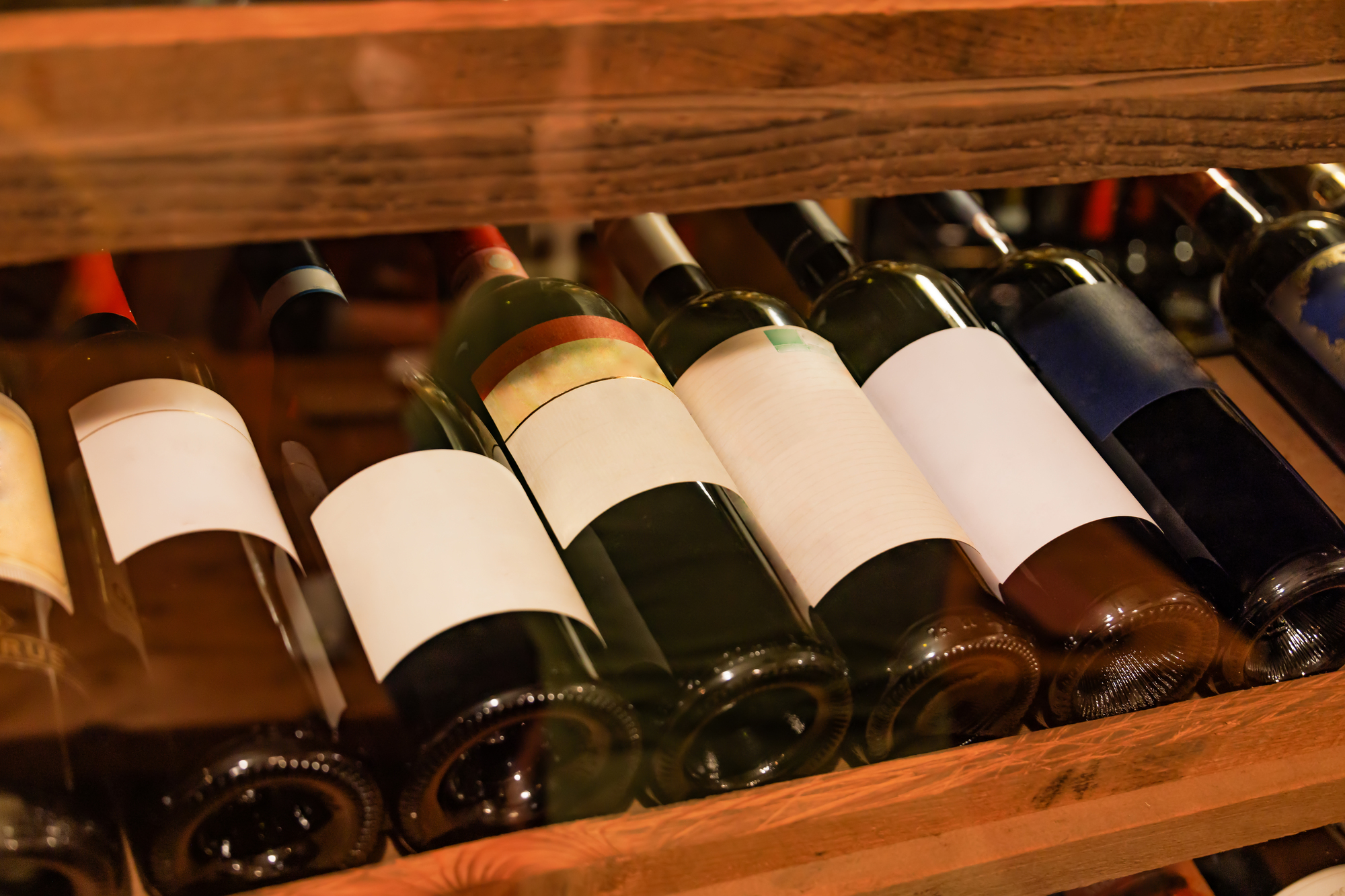 沢山のワインが保管されたワインセラー