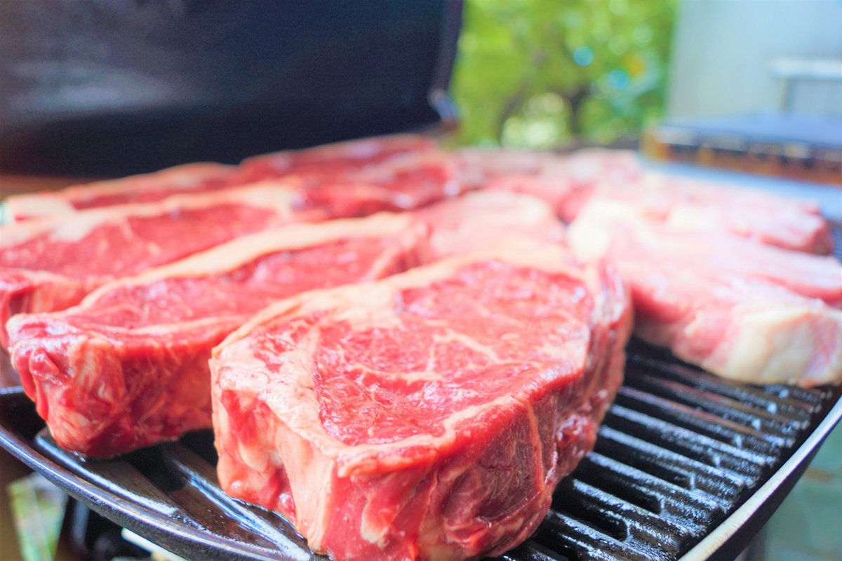 Premium meats grilling at Lounge CRIB