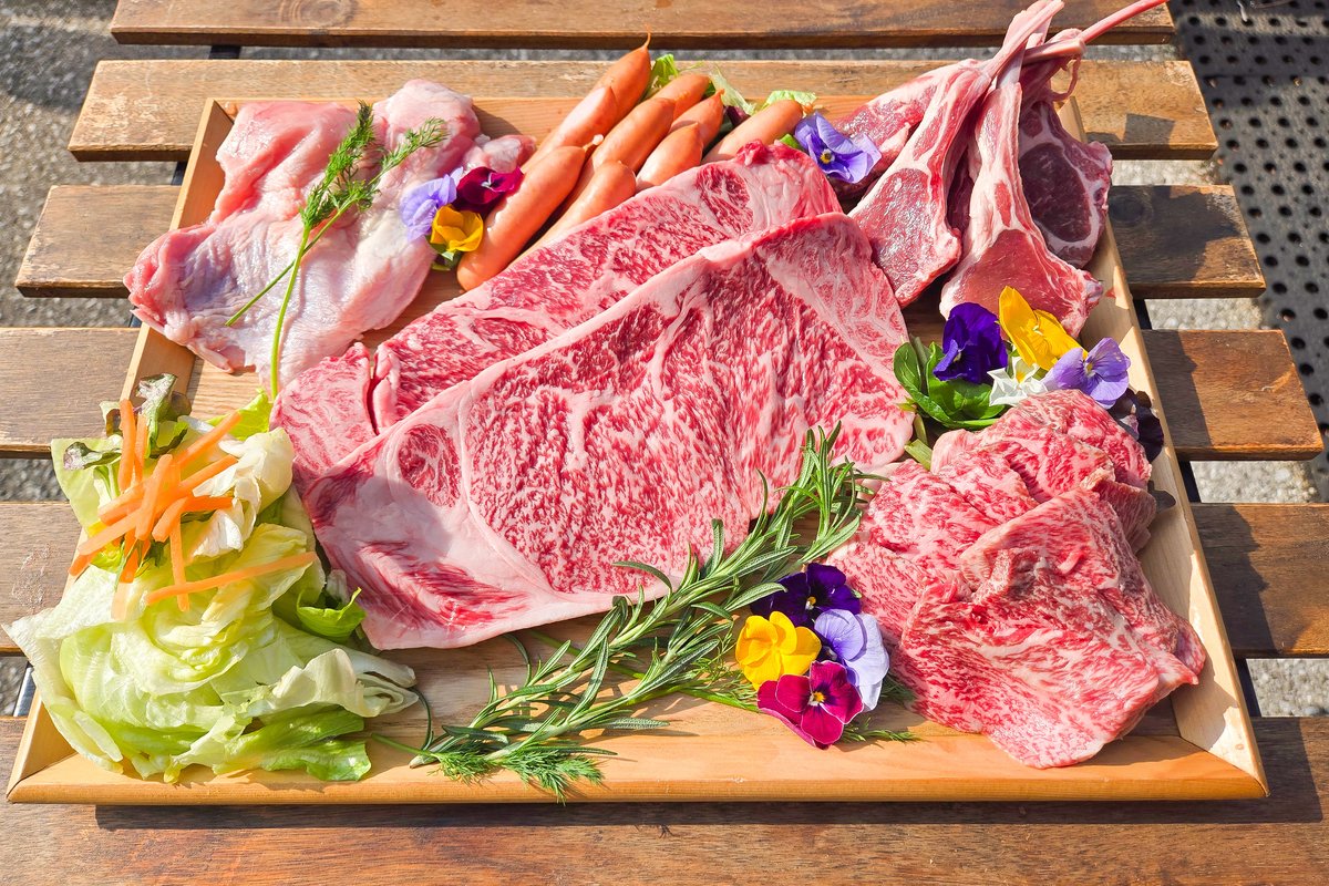 Premium Wagyu BBQ platter