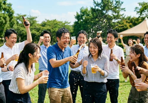 ビールかけのイメージ